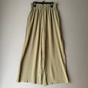 Simplee Wide Leg‎ Pants Size S Olive Green
